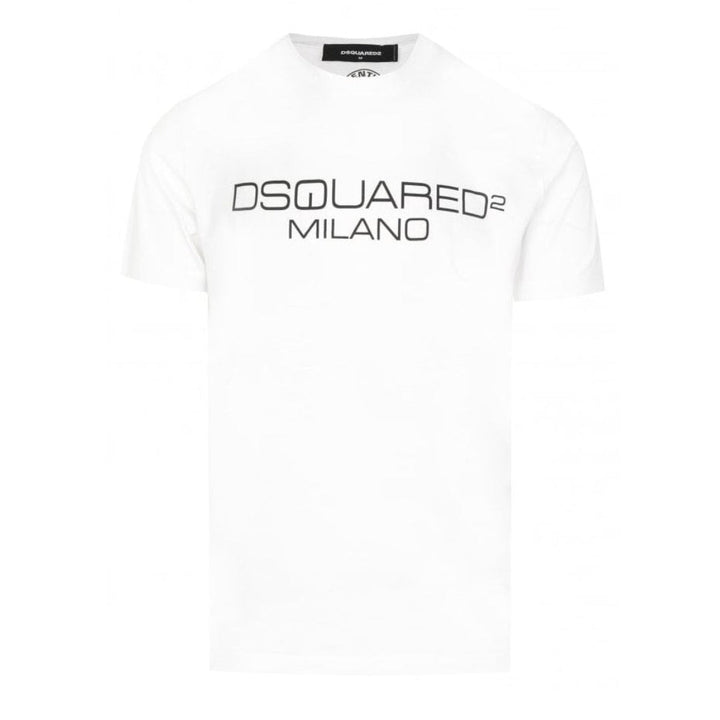 Dsquared2 Cool Fit Milano Logo White T-Shirt S