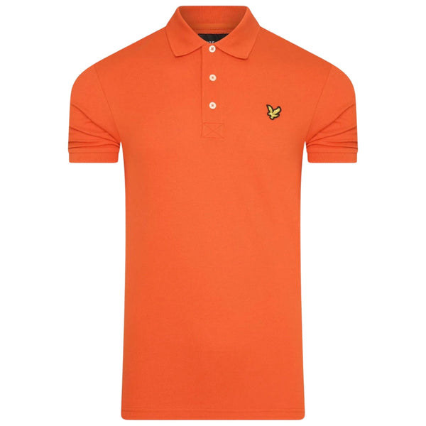 Lyle and Scott Tangerine Tango Plain Polo Shirt