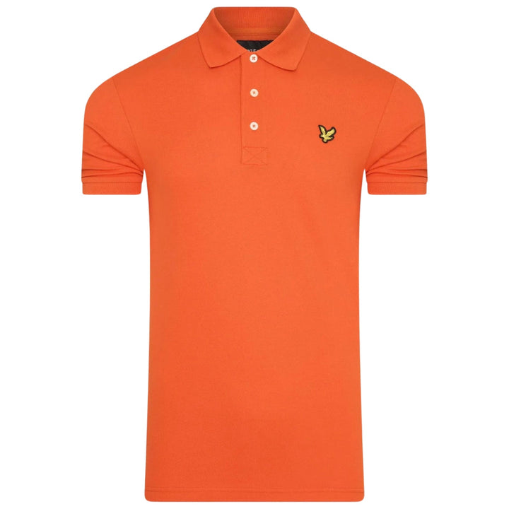 Lyle and Scott Tangerine Tango Plain Polo Shirt