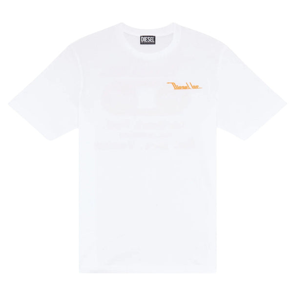 Diesel Northen Fed Logo White T-Shirt S