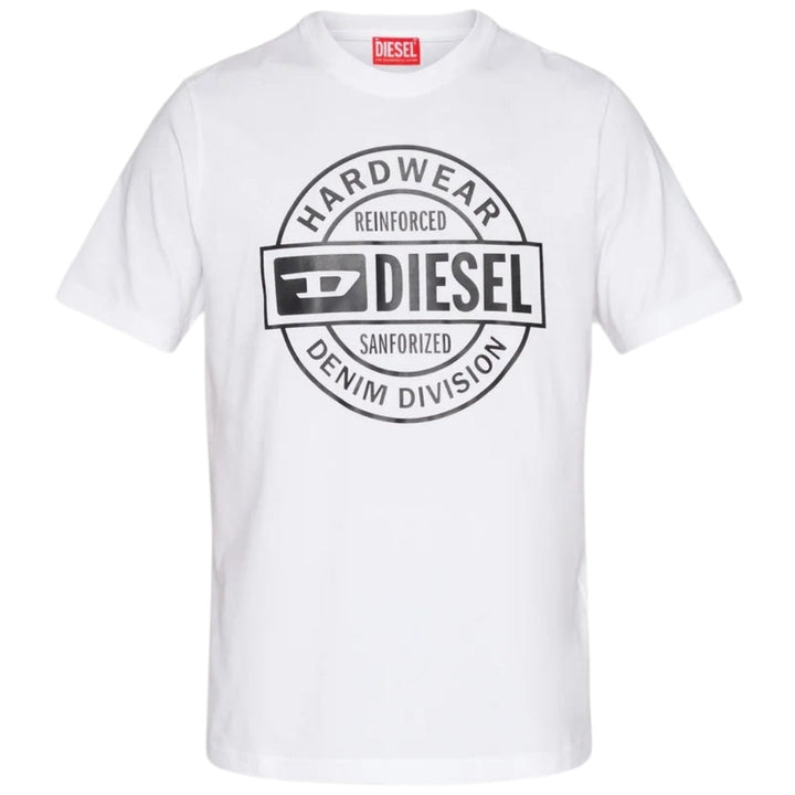 Diesel Hardware Denim Division Logo White T-Shirt M