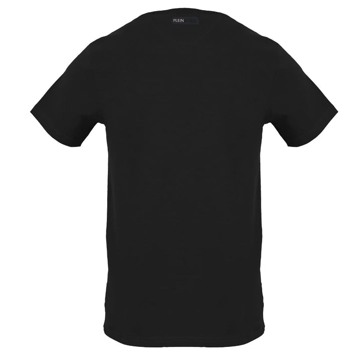 Plein Sport Large Yellow Performance Logo Black T-Shirt L