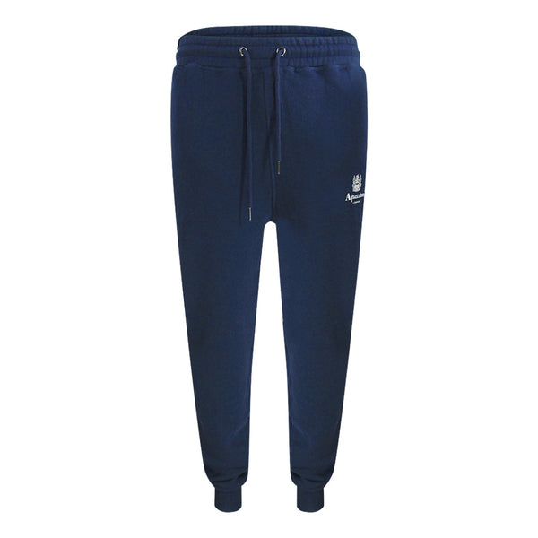 Aquascutum Active Basic Rib Track Pant Navy Tr001 11 Navy Blue Sweatpants Male