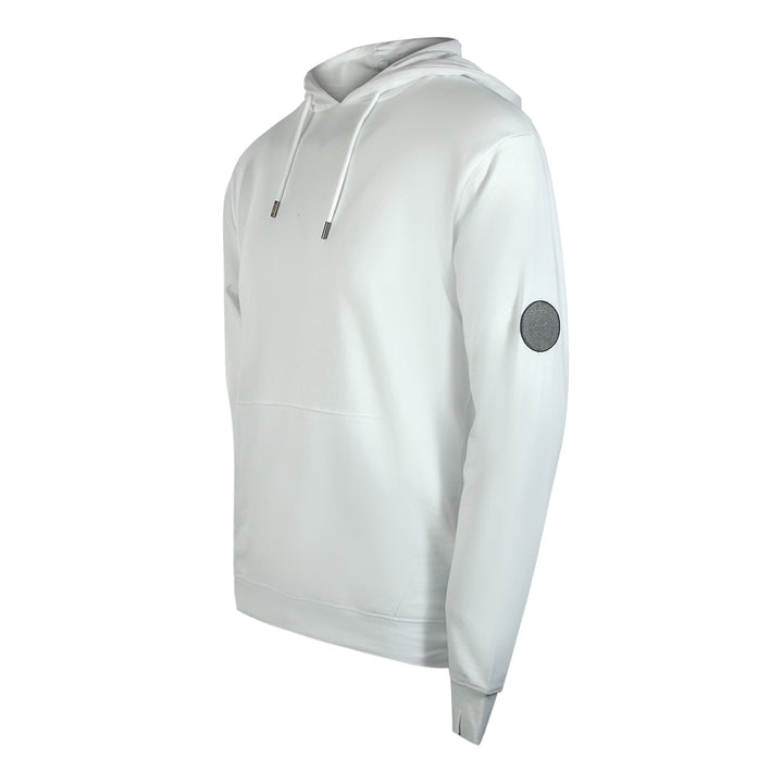 Cavalli Class Txt68I Cf050 00533 Off White Hoodie Sweatshirt Mens - Style Centre Wholesale