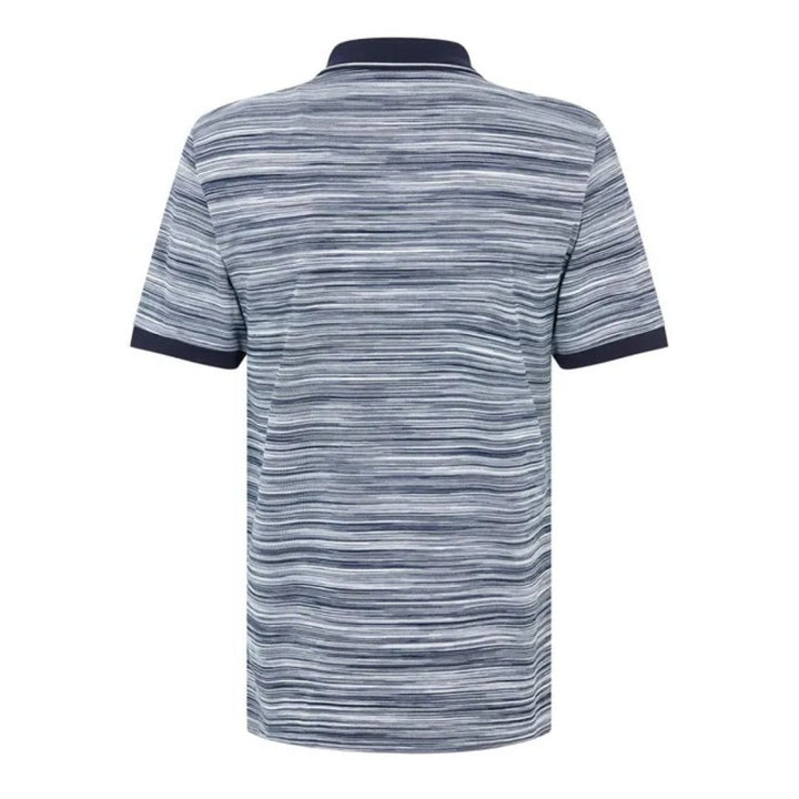 Missoni Short Sleeve Polo Blue And Purple Space Dyed S