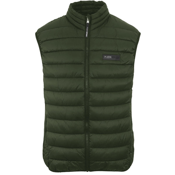 Plein Sport Patch Logo Green Gilet Jacket S