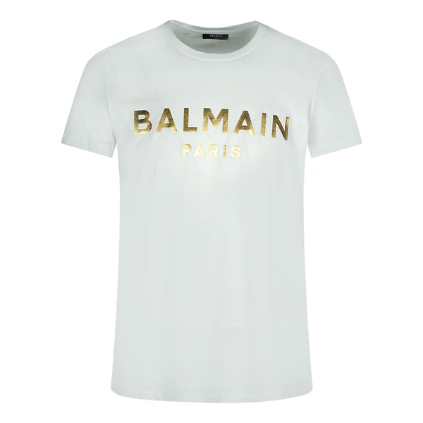 Balmain Mens T Shirt Ah1Ef000Bb29 Gad White