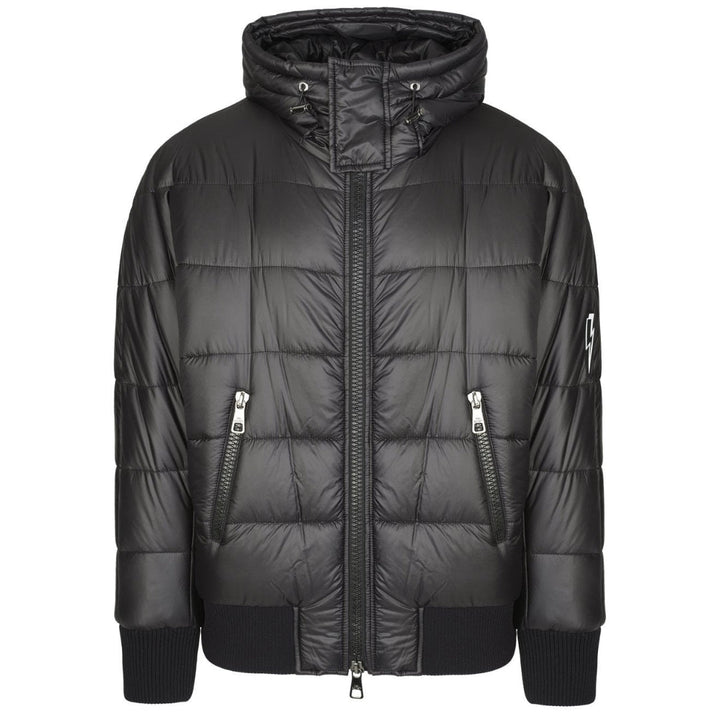 Neil Barrett Hooded Down Black Jacket - Nova Clothing