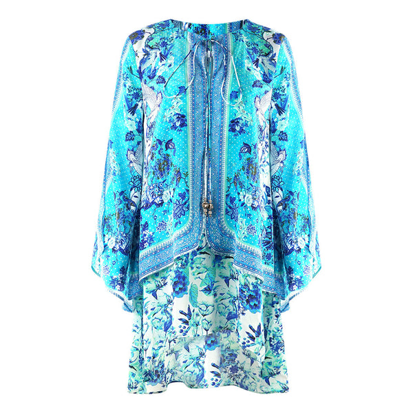 Inoa Catalina Azuro 12002 Blue Silk Layered Dress Catalina Azuro 12002 Layered Dress