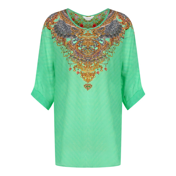 Inoa Chartreuse 12007 Green Silk Fish Top