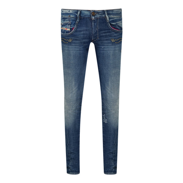 Diesel Womens Clush 0070U Denim Jeans Blue