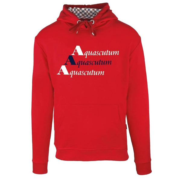 Aquascutum FCIA13 52 Red Hoodie