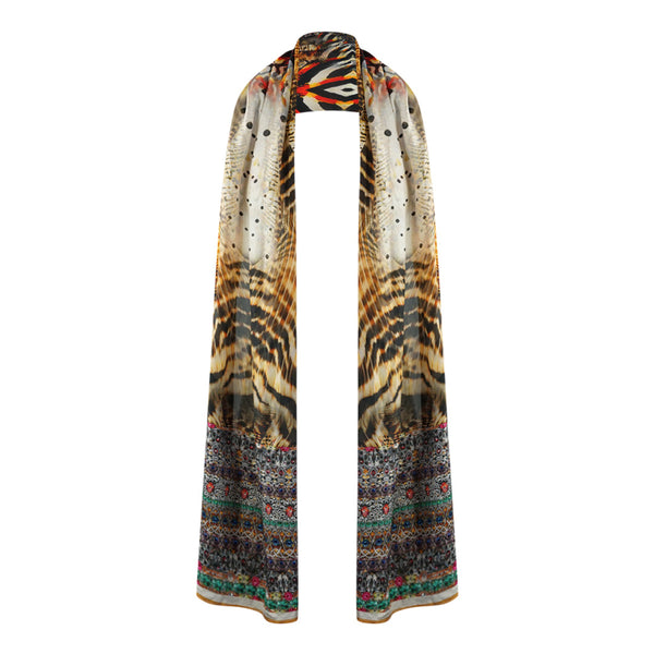 Inoa Womens Scarf Golden Eagle 120214 Scarf Brown