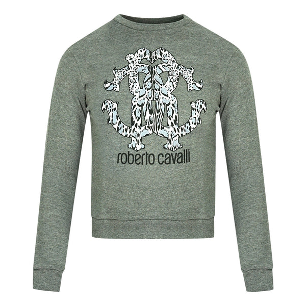 Roberto Cavalli Mens Ist68K Cf054 Z0028 Sweater Grey - Style Centre Wholesale