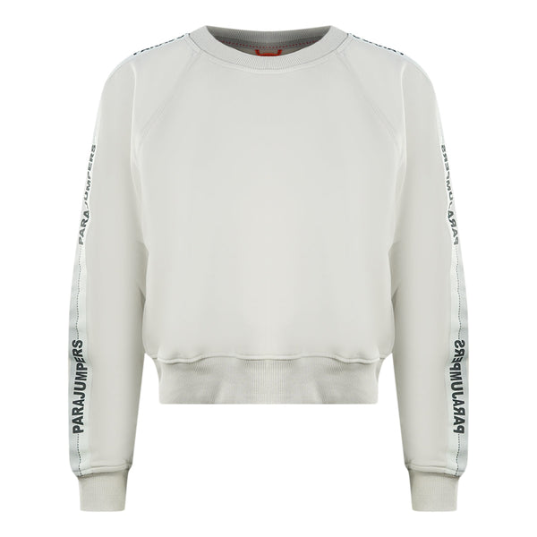 Parajumpers Lauk Brand Logo Taped Sleeve Birch Jumper