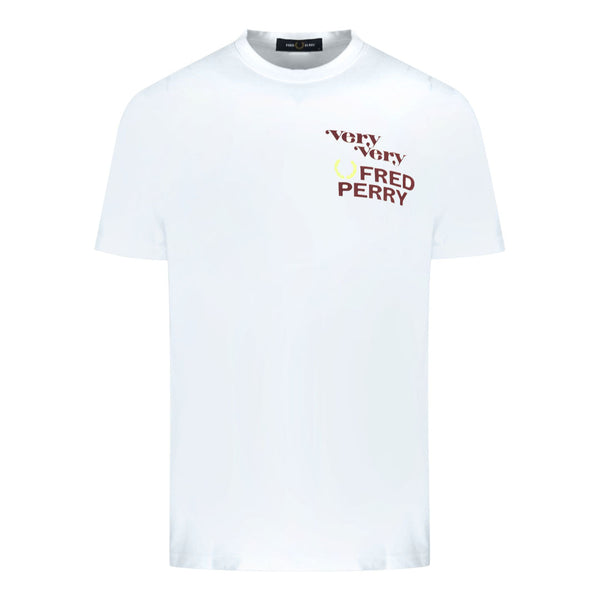 Fred Perry Mens M2679 129 T Shirt White