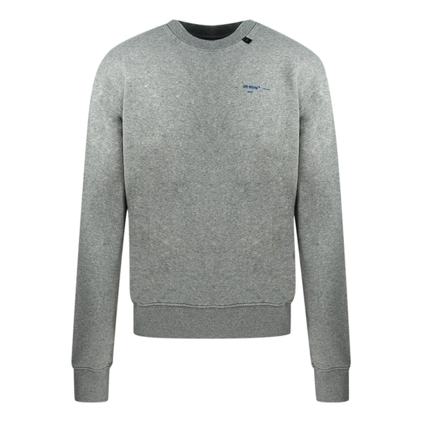 Off White Mens Omba025F19E300100730 Jumper Grey