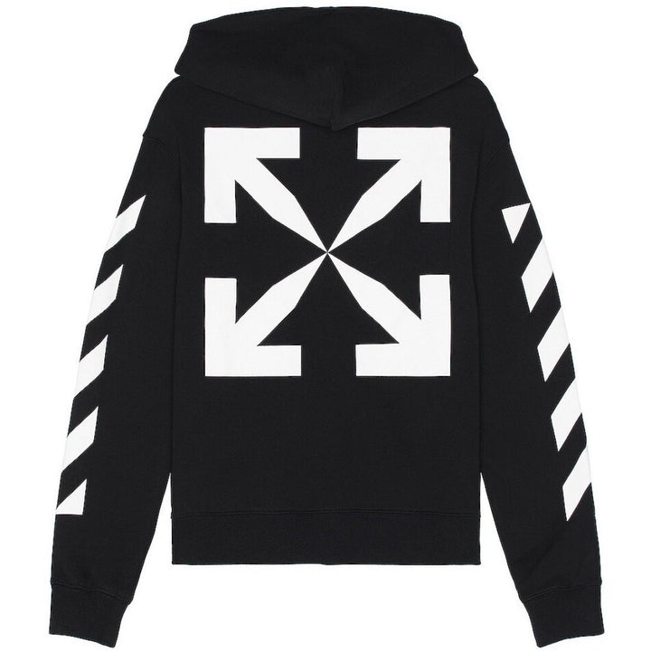 Off-White Blue Monalisa Oversized Fit Black Hoodie S