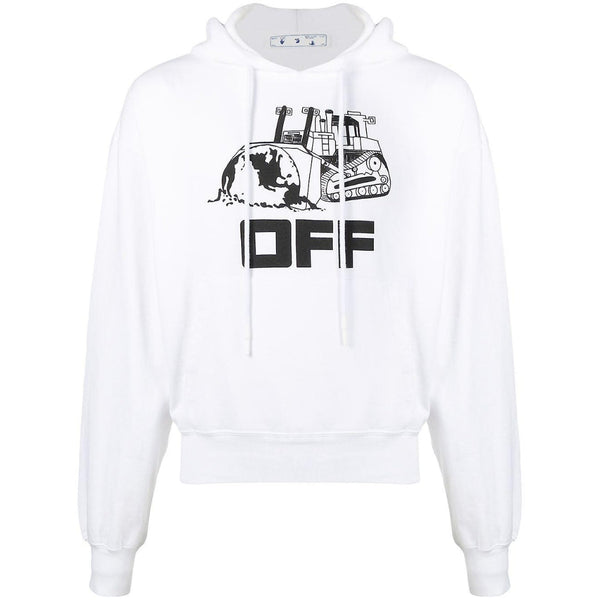 Off White Caterpillar White Hoodie - Nova Clothing