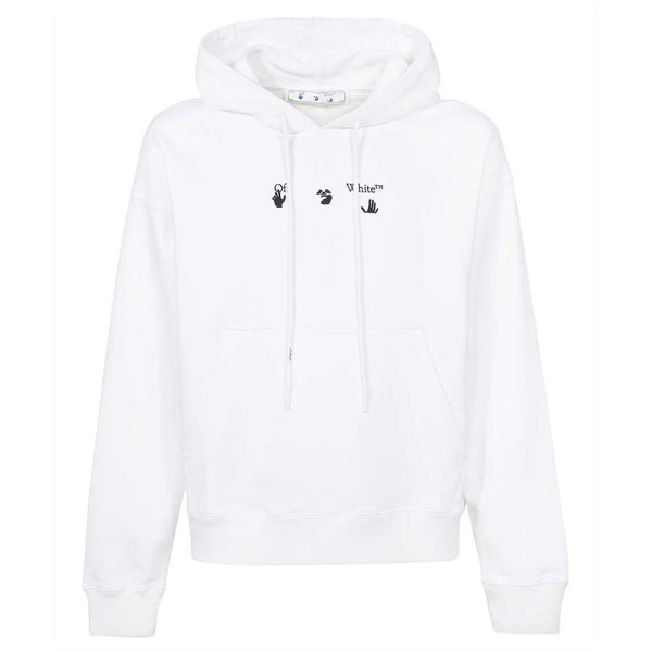 Off White Mens Hoodie Ombb085F21Fle0170110 White - Style Centre Wholesale