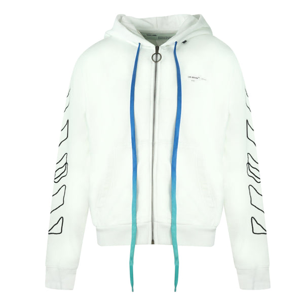 Off White Mens Ombe001F19E300110110 Hoodie White