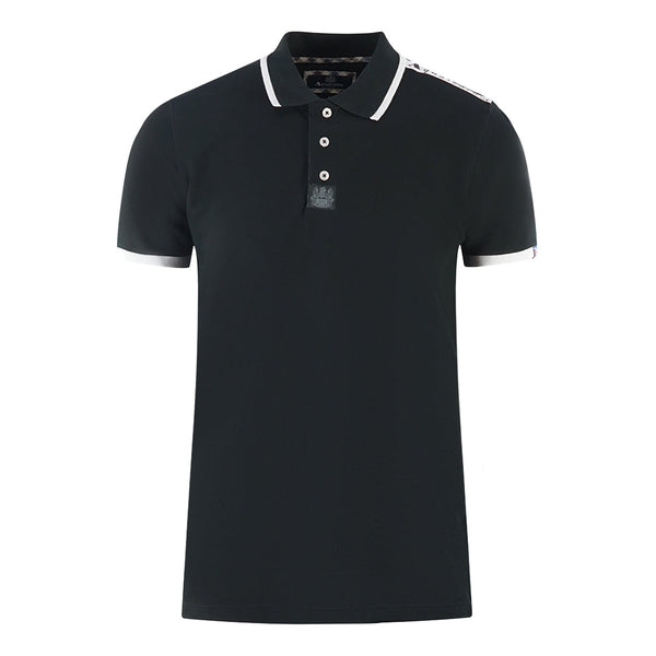 Aquascutum Mens P00323 99 Polo Shirt Black