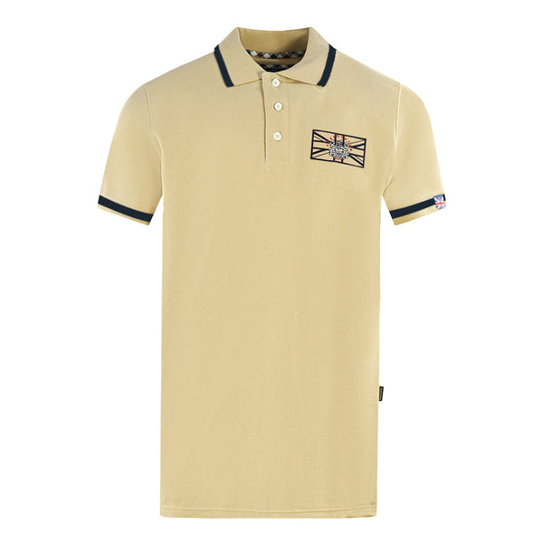 Aquascutum Mens P00823 12 Polo Shirt Beige