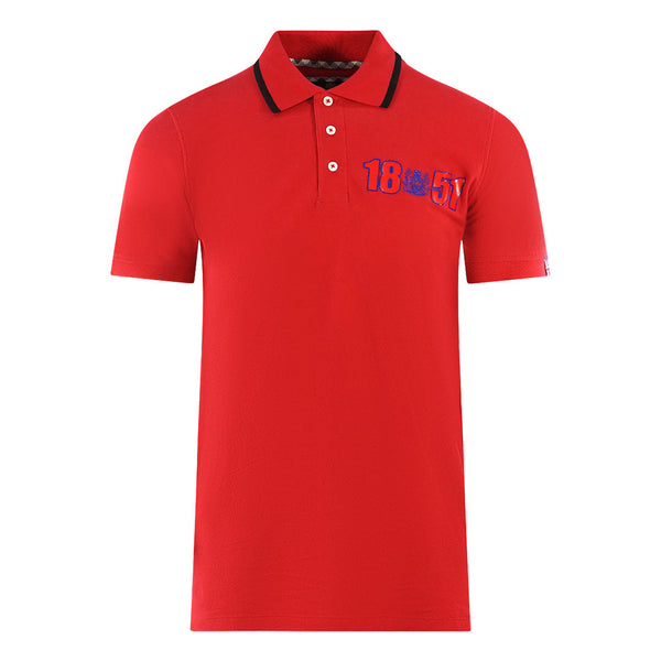 Aquascutum Mens P01323 52 Polo Shirt Red