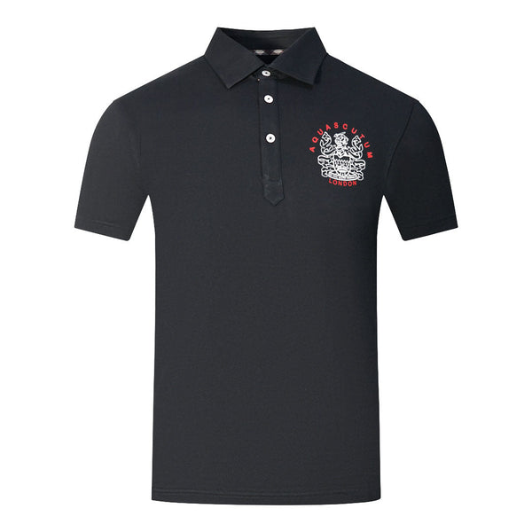 Aquascutum Mens Polo Shirt P01623 99 Black