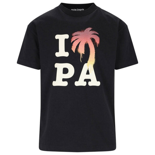 Palm Angels Mens Pmaa001F23Jer0011025 T Shirt Black