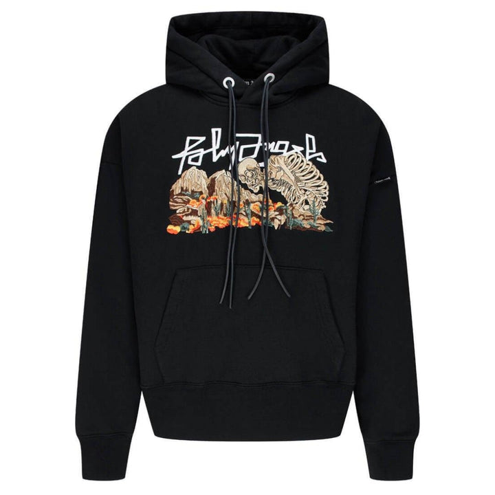 Palm Angels Desert Skull Black Hoodie - Nova Clothing