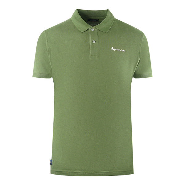 Aquascutum Mens Po001 06 Polo Shirt Army Green