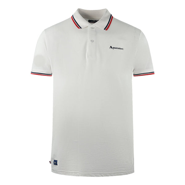 Aquascutum Mens Po002 01 Polo Shirt White