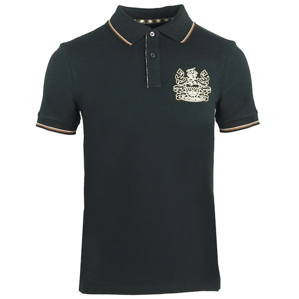 Aquascutum Mens Polo Shirt Qmp023 99 Black