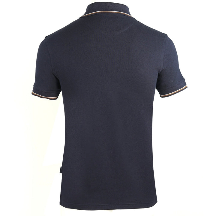 Aquascutum Brand Logo Navy Polo Shirt - Nova Clothing