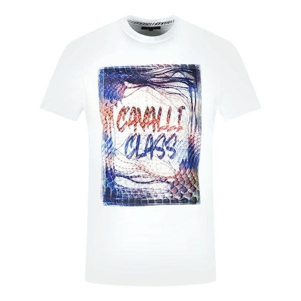 Cavalli Class Mens Qxt61O Jd060 00053 T Shirt White