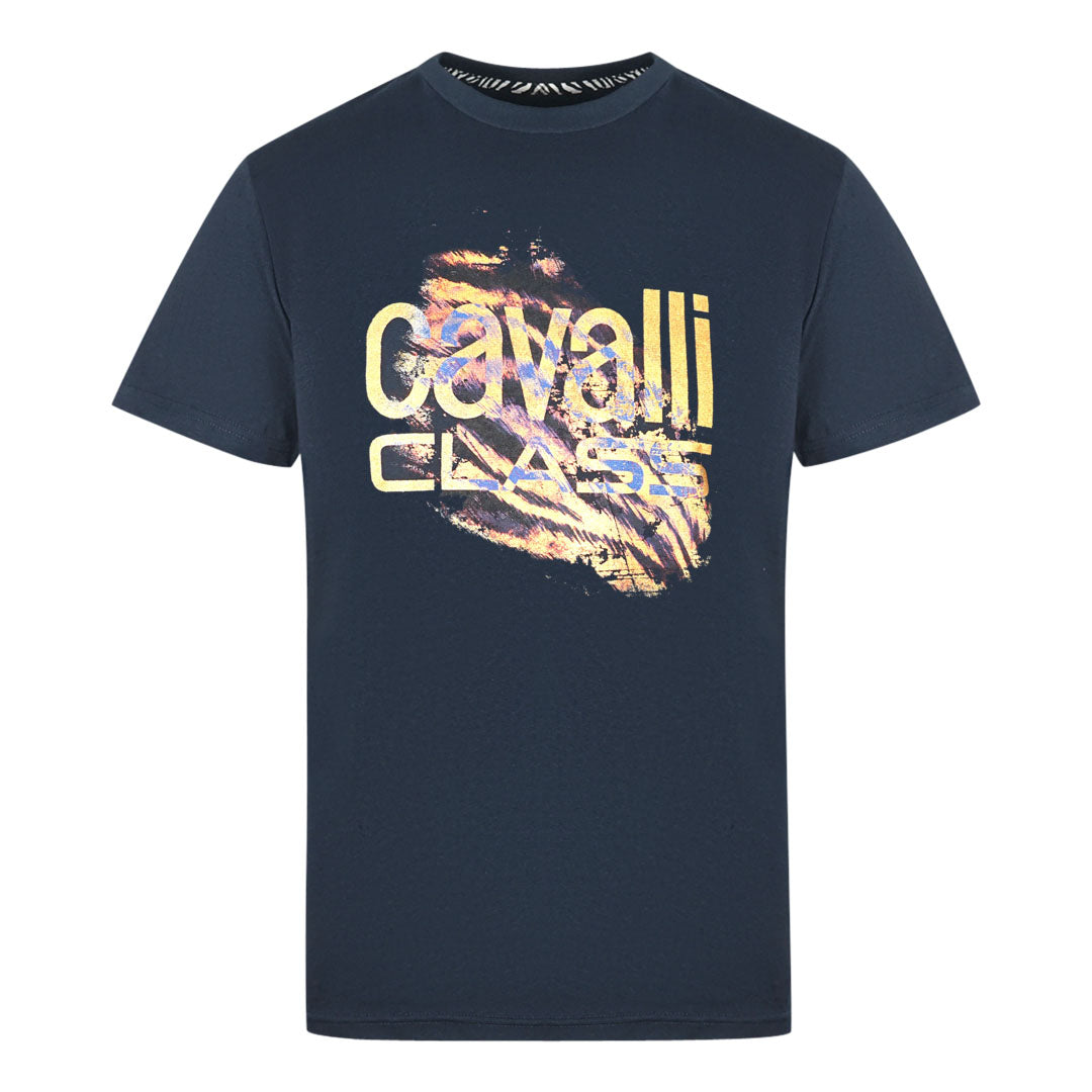 Cavalli Class QXT61P JD060 04926 Navy T-Shirt – Defiant Attitude