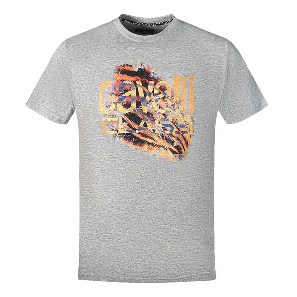 Cavalli Class Mens Qxt61P Jd060 04965 T Shirt Grey