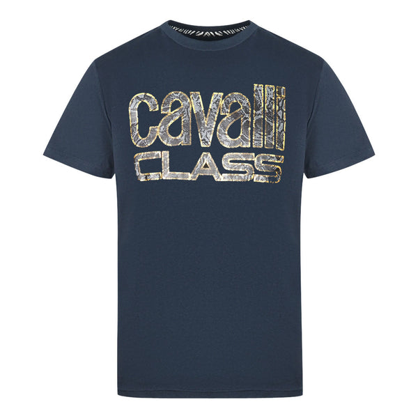 Cavalli Class Mens Qxt61Q Jd060 04926 T Shirt Navy