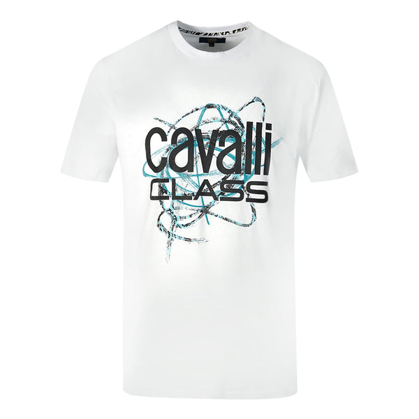 Cavalli Class Mens Qxt61R Jd060 00053 T Shirt White