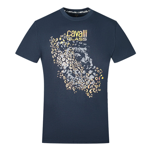 Cavalli Class Mens Qxt61V Jd060 04926 T Shirt Navy