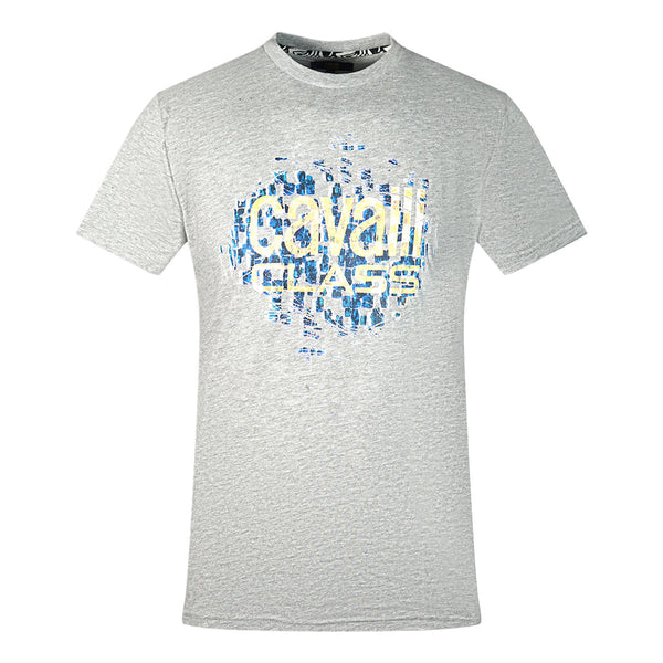 Cavalli Class Mens Qxt61X Jd060 04965 T Shirt Grey