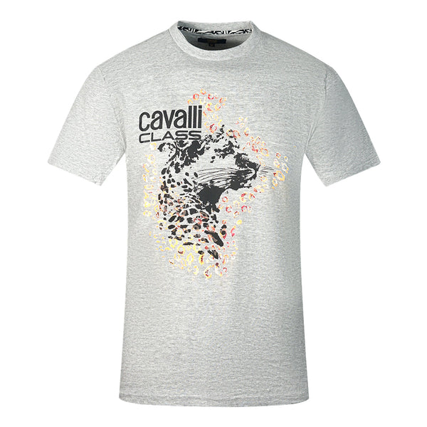 Cavalli Class Mens Qxt61Y Jd060 04965 T Shirt Grey