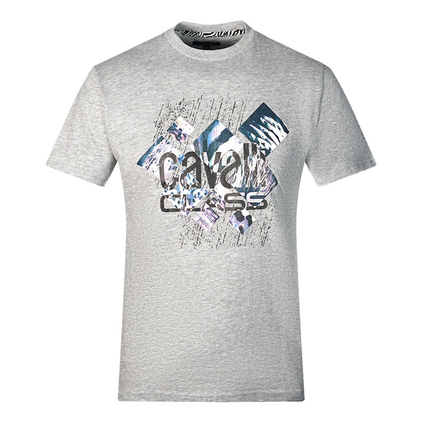 Cavalli Class Mens Qxt61Z Jd060 04965 T Shirt Grey