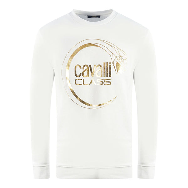 Cavalli Class Mens Sweater Rxt65A Cf062 00053 White