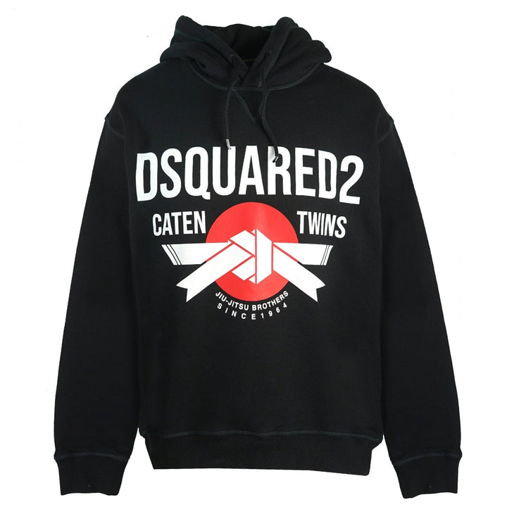 Dsquared2 Cool Fit Jiu-Jitsu Brothers Black Hoodie - Nova Clothing