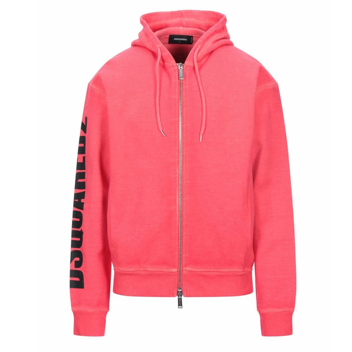 Dsquared2 New Dan Fit Arm Logo Red Hoodie - Nova Clothing