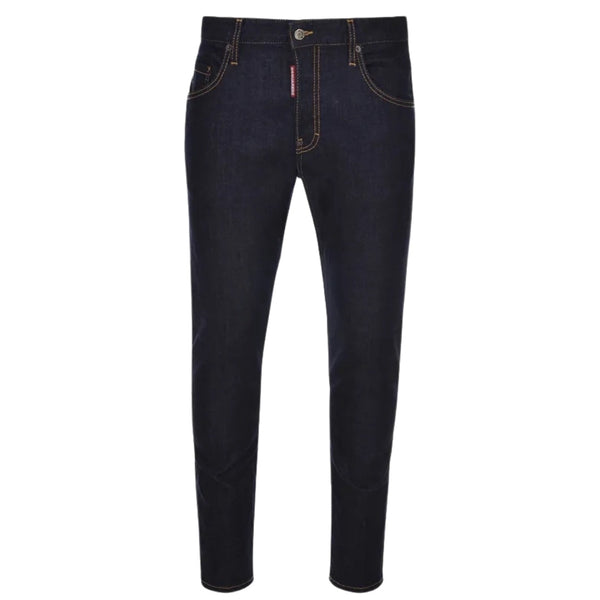 Dsquared2 Skater Jean Italian Address Logo Navy Blue Wash Jeans S74Lb1198 S30664 470