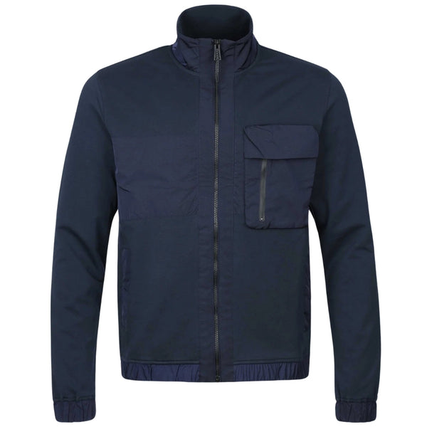 Belstaff Mens Seal Full Zip Dark Ink Jumper Navy Blue