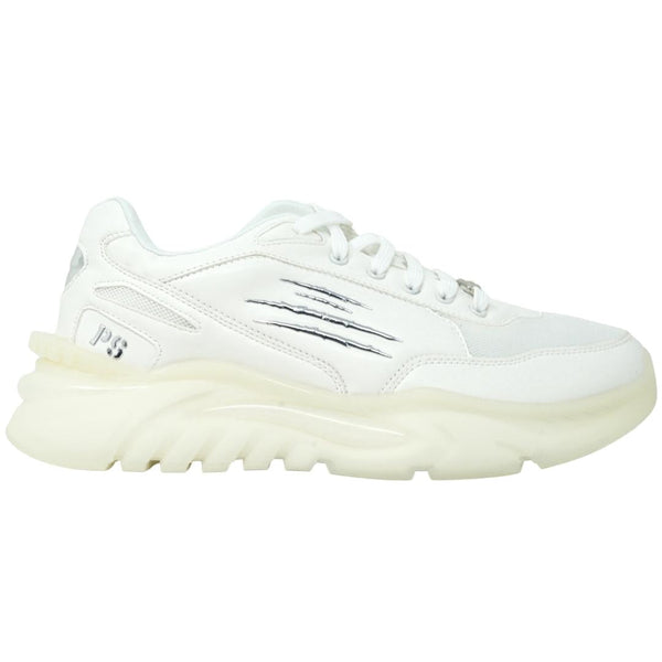 Plein Sport Scratch Logo White Sneakers SIPS1009 01